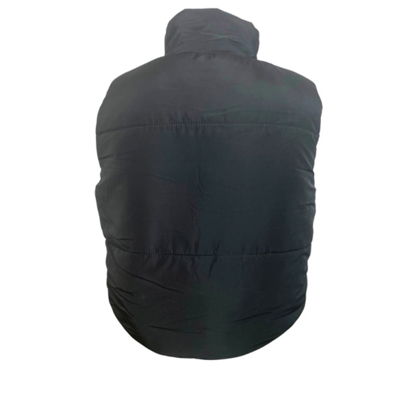 NWT Black Boxy Crop Puffer vest - Picture 2 of 12